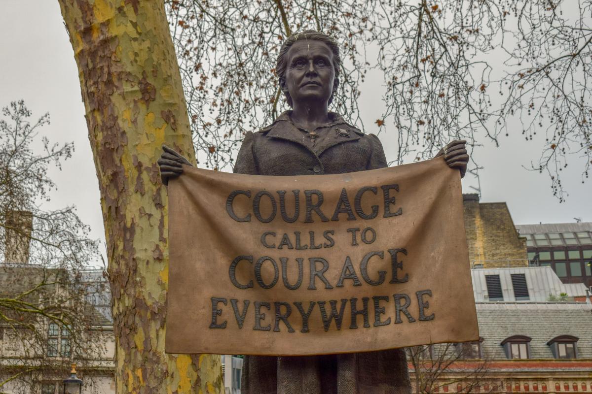 Statue of the English political leader, activist, writer, and feminist icon Millicent Garrett Fawcett (Pxfuel, UK 2020)