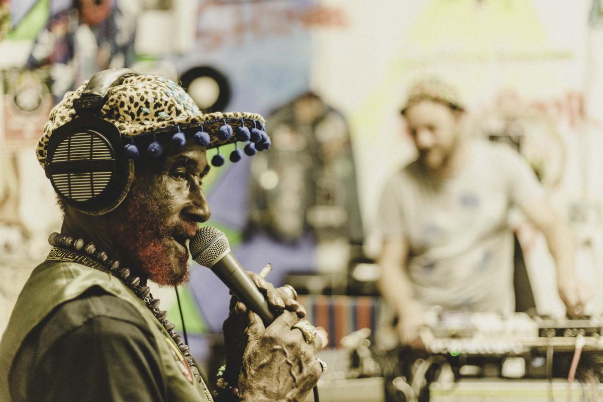 Session with Lee Perry in his Studio in Einsiedeln (photo: Christoph Gerber)