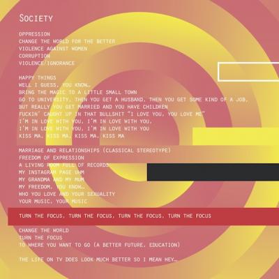 Lyrics from the track «Society» on Matter of Fact by Svetlana Maraš (Norient 2017)