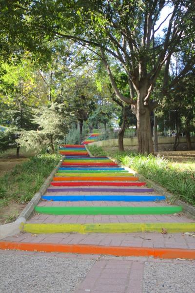 «Rainbow» steps in Abbasağa Park