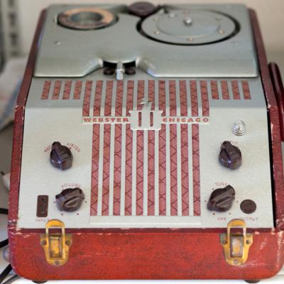 Abspielgerät für Drahtspulen – Webster Chicago wire recorder Mod.80