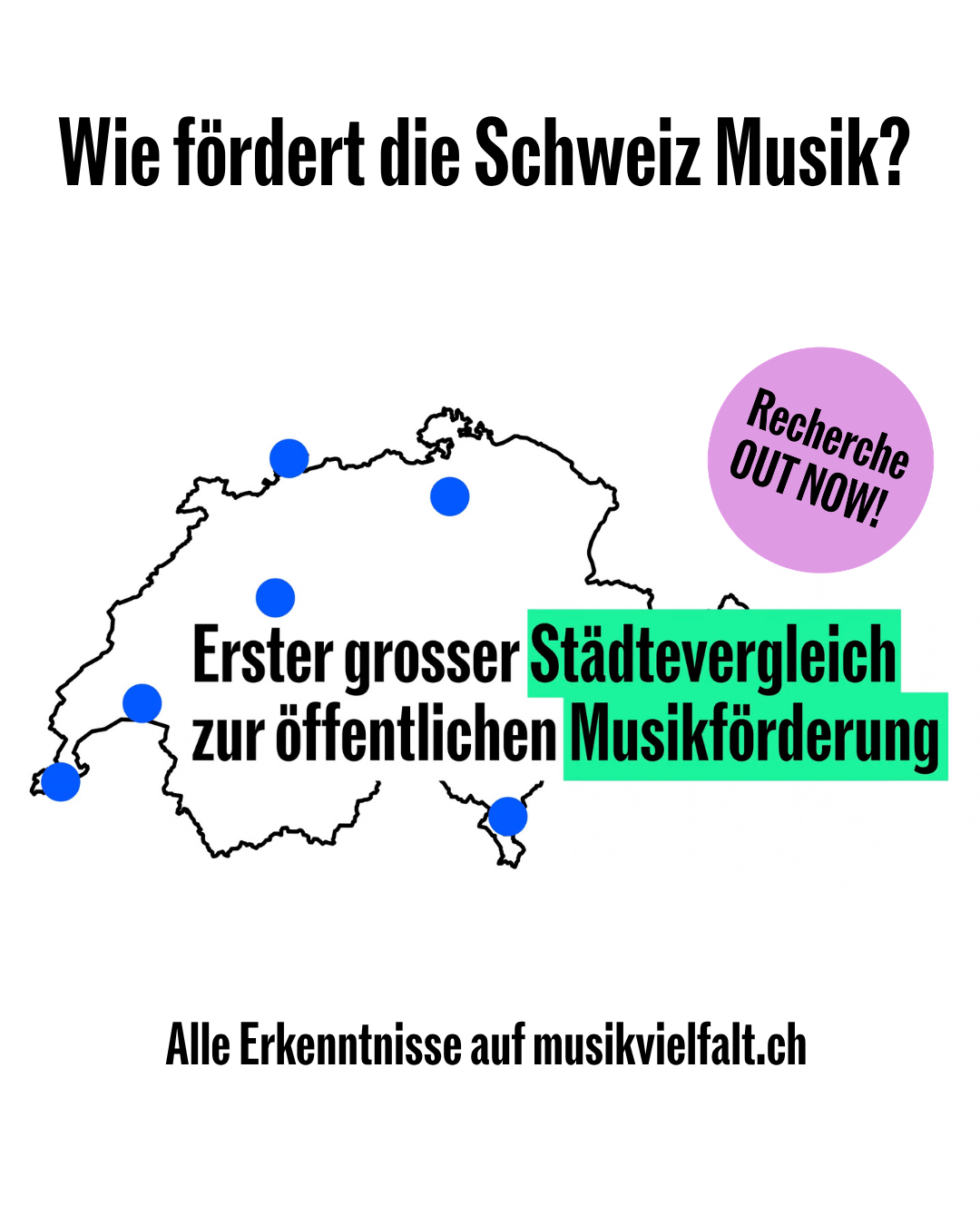 Erster grosser Städtevergleich zur öffentlichen Musikförderung