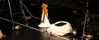 Auf Besuch bei der Probe im Theater Tuchlaube.