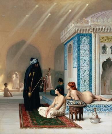 Pool in a Harem, painting by Jean-Léon Gérôme, 1875