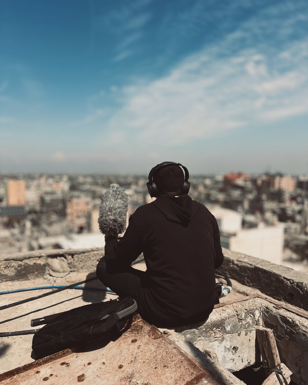 Mohamed Yaghi in Gaza-City (Credit: Hossam Hamdi Abu Dan)