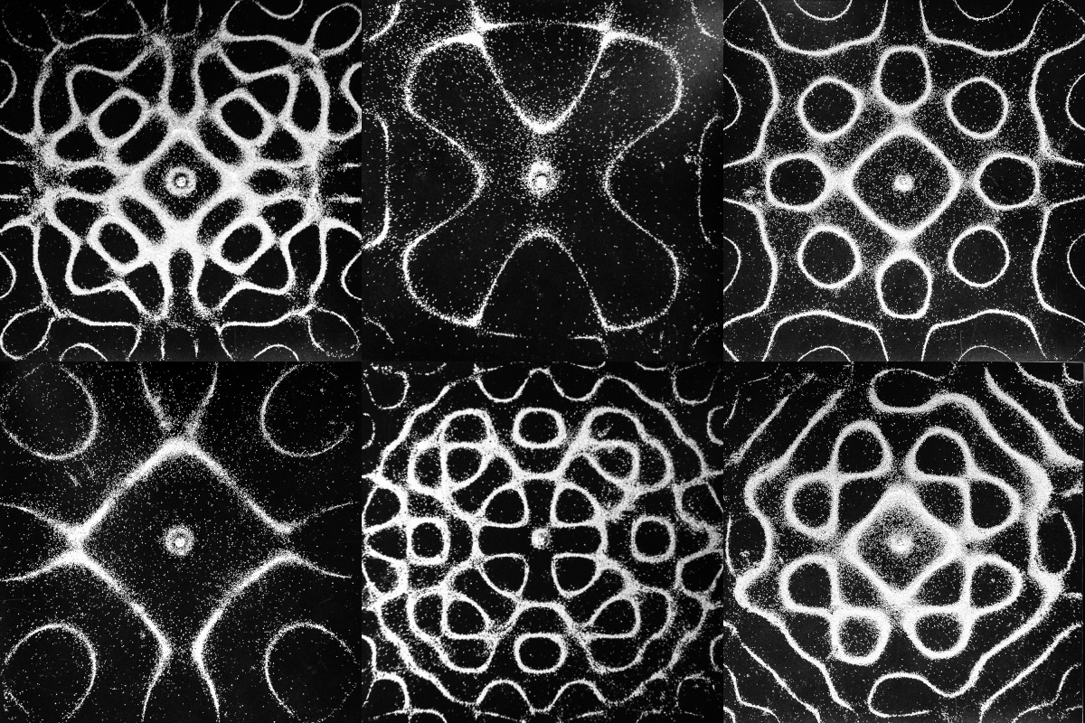 Various sand patterns affected by various frequencies (photo: Chris Smith/Flickr).