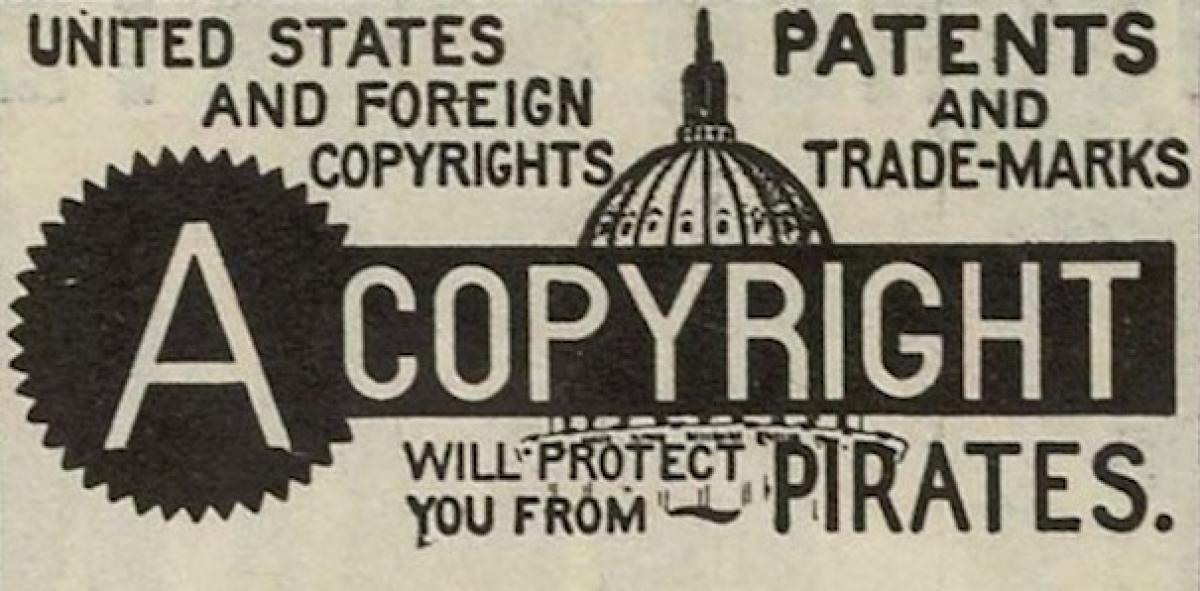 Werbung für Copyright, USA 1906