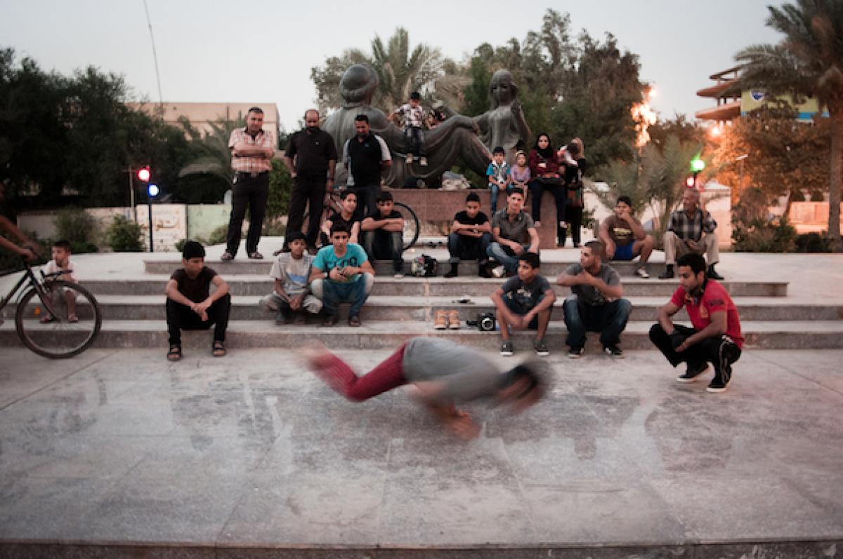 Die Power Group am Abend in Bagdad (photo: Linda Dorigo)