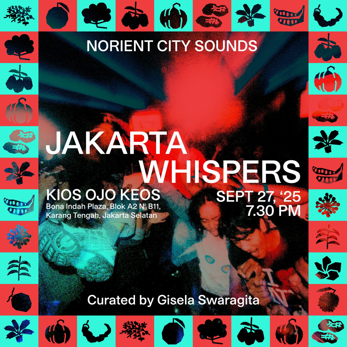 Norient City Sounds Jakarta event artwork by Diedra Cavina