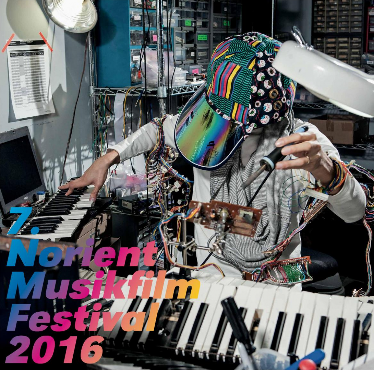 Cover Artwork 7th Norient Musikfilm Festival 2016 (design: Ben Aqua, layout: Annegreth Schärli)