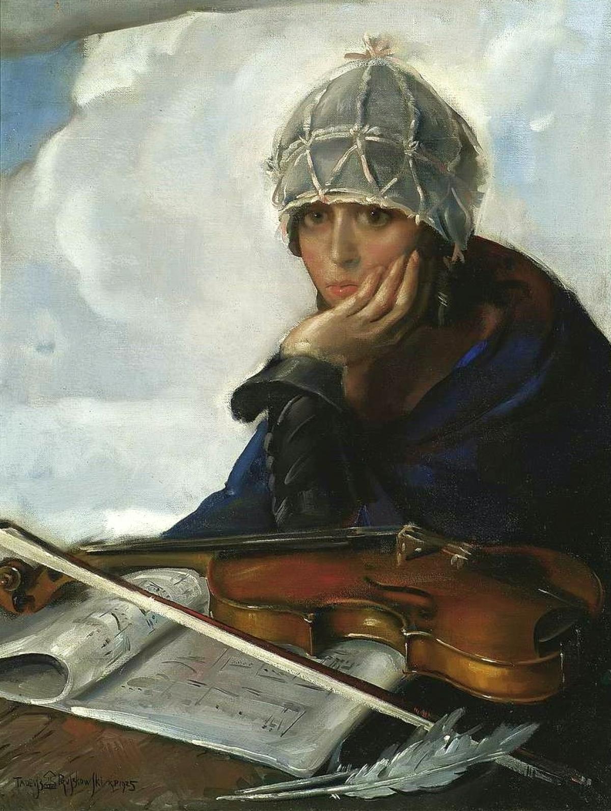The painting «Melancholia» by the polish painter Thadée Pruszkowski (photo: 1925)