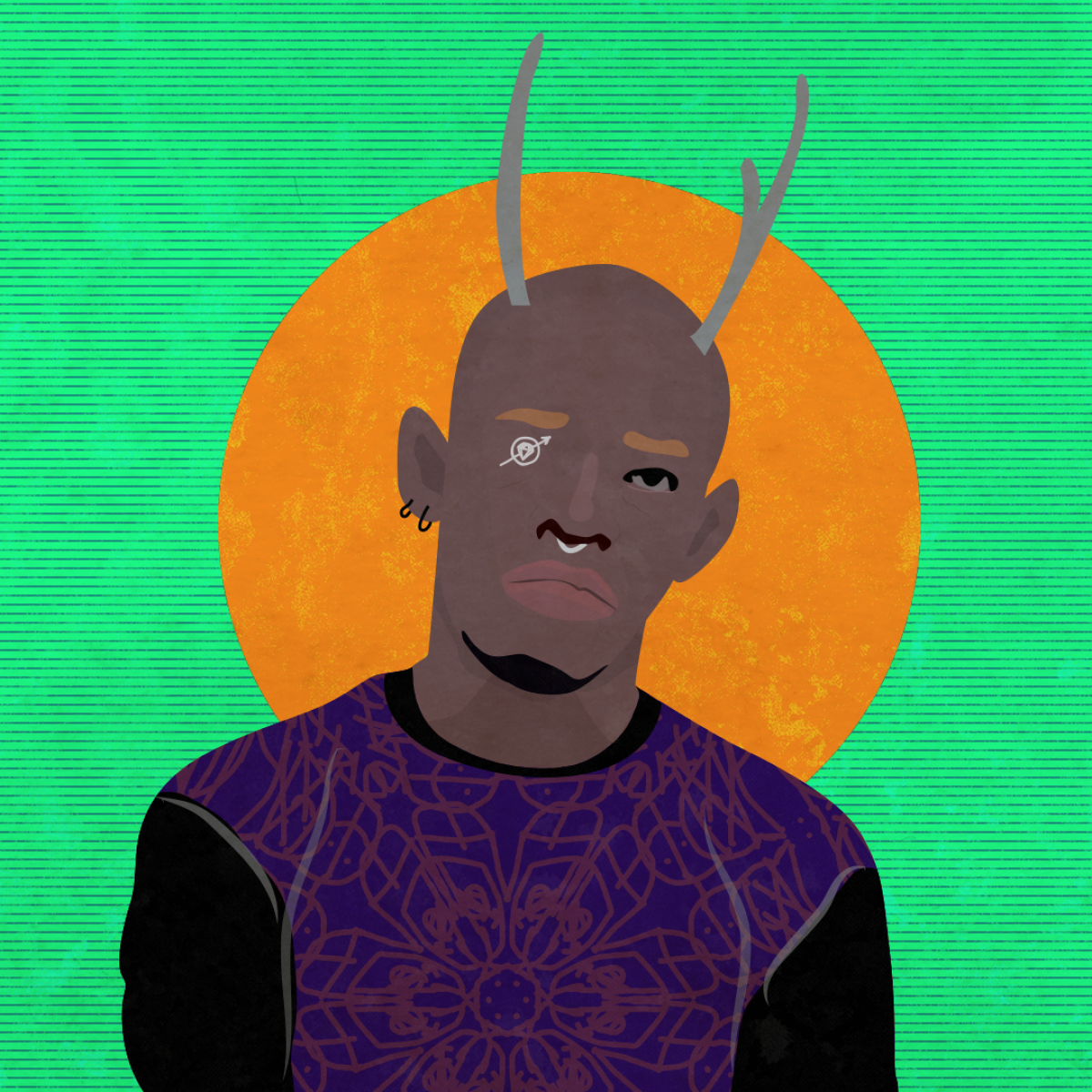 «Selfportrait» of the Lagos-based music producer and singer-songwriter Rex Okechukwu Opara Jr., a.k.a. Raldie Young, and participant of the OneBeat residency program in New York, 2021.