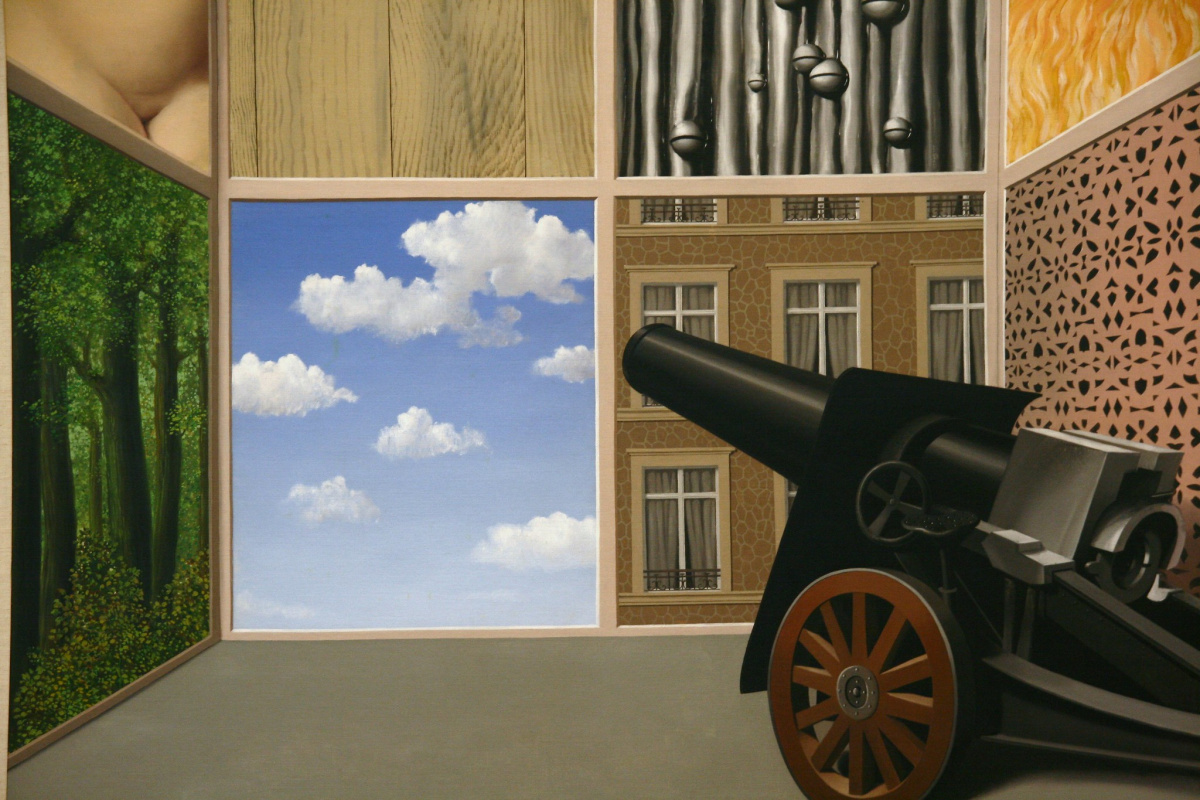 René Magritte  «On the Threshold of Liberty» (Yvette Wohn/Flickr, 2009) .
