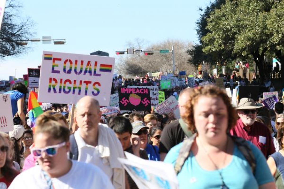 Womens’ March in Austin January 2017, Texas (photo: Steve Rainwater, 2017)