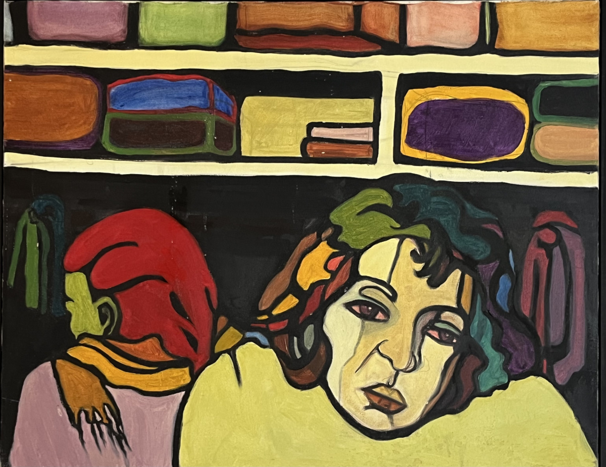 «Displaced» (1991, oil on canvas) – By the author’s aunt.