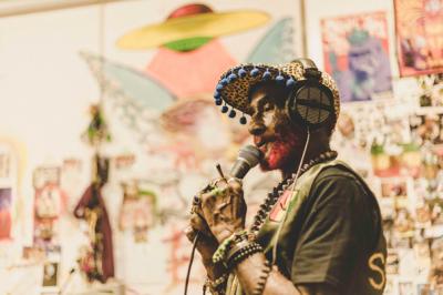 Session with Lee Perry in his Studio in Einsiedeln (photo: Christoph Gerber)