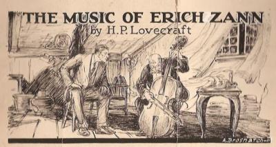«The Music of Erich Zann» Illustration by Andrew Brosnatch, drawn for the reprint of the story in the May 1925 issue of Weird Tales (photo: Robert Weinberg’s online collection of fantasy and science-fiction art)