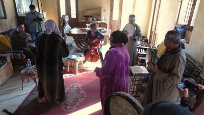 Rehearsal in al-Fayyūm (photo: Johannes Rühl)