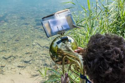 Der Aare ein Lied – FÄHRE Töne übersetzen nach Wolfwil (photo: Kathrin Schulthess)