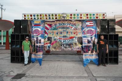 Sonido Delgado at the event Sonideros de la Zona Norte, Mexico City, Granjas Valle de Guadalupe, 2010 (photo: Mirjam Wirz)