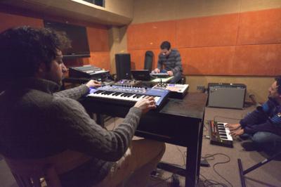 Maurice Louca, Bandprobe mit Bikya (photo: Thomas Burkhalter)