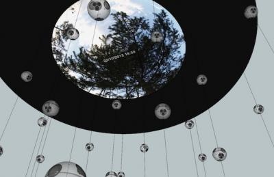 Skizze der Trees-Installation von Marcus Maeder (Quelle: http://blog.zhdk.ch/marcusmaeder)