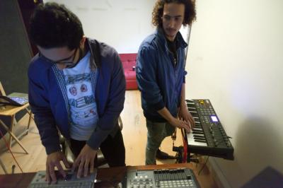 Ismael Hosny and Hussein El-Sherbini (Wetrobots) (photo: Thomas Burkhalter)