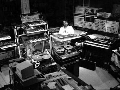 Bruno Spoerri in his studio 1985