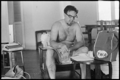 Alan Lomax in Radix Village, Rio Claro-Mayaro (Trinidad and Tobago), 1962 (photo: Alan Lomax).