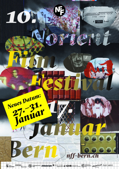 Poster 10. Norient Film Festival 2021, Design: Šejma Fere (Belgrade, Serbia) & Annegreth Schärli (Zurich, Switzerland)