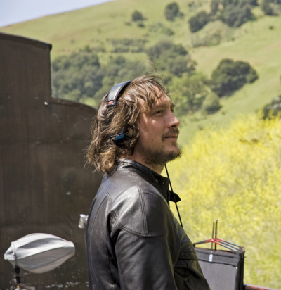 Recording old trains for «June 8, 1968», a film by Philipp Parreno (photo: private).