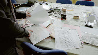 Seismic records of the 1960 Agadir Earthquake, Association Sciences de la Vie et de la Terre Souss (ASVTS), Agadir, Morocco, 2017 (photo: Gilles Aubry).