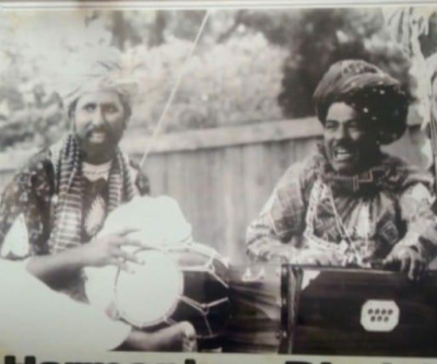 Artists Dilip Bhatt and Mohan Bhatt in France, 1994 (photo: Dilip Bhatt).