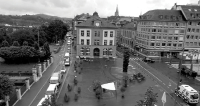 Bern from Norient's office window (photo: Rebecca Salvadori, 2021).